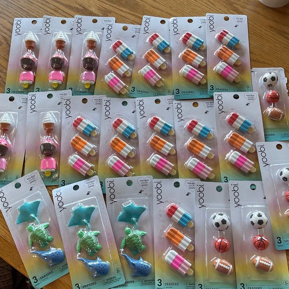 Yoobi Other - NEW Yoobi Erasers Set - PICK 4 for $7🌺